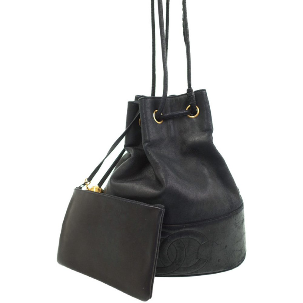 Chanel Coco Mark Drawstring Shoulder Bag